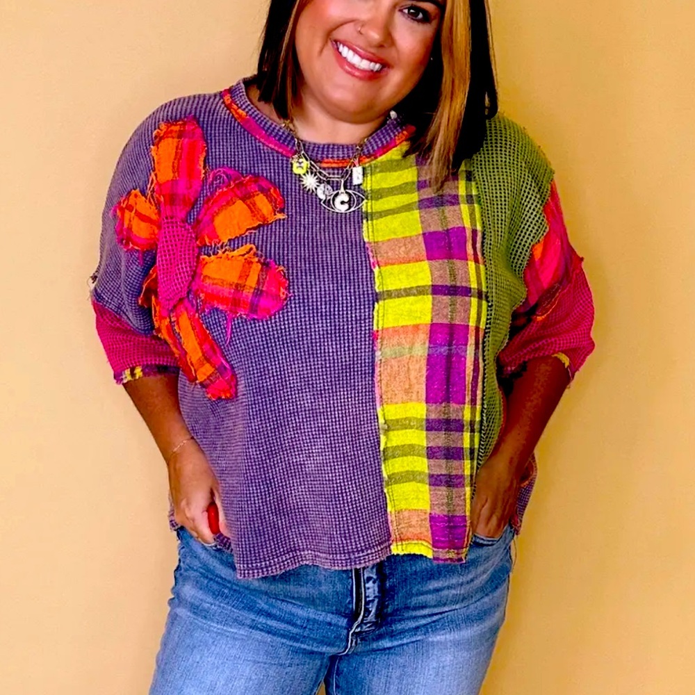 ISO!!!! (In search of Oli & Hali Rainbow plaid top)